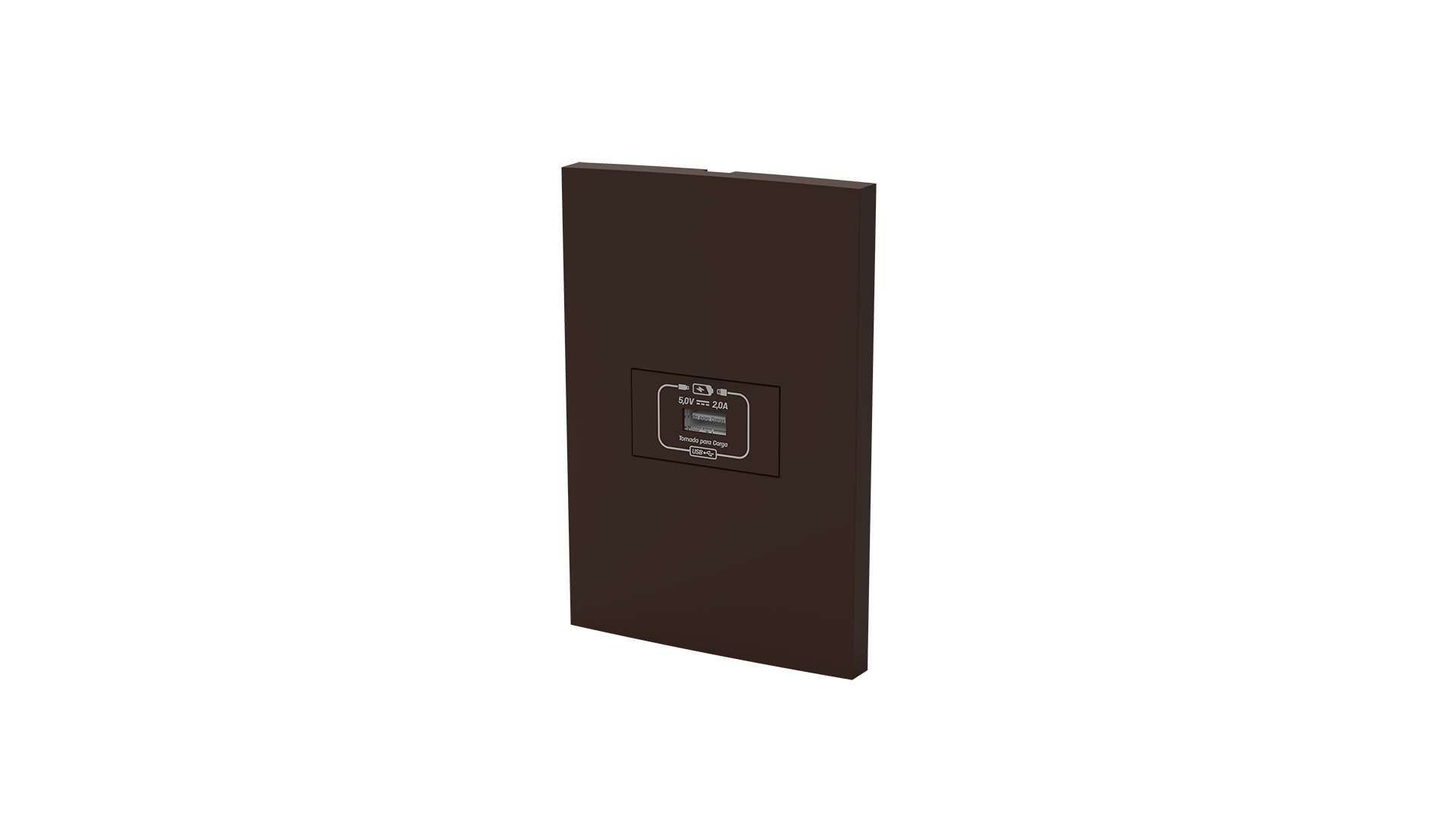 Conjunto tomada recarga USB