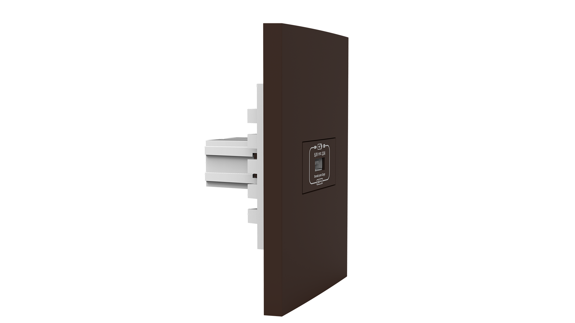 Conjunto tomada recarga USB