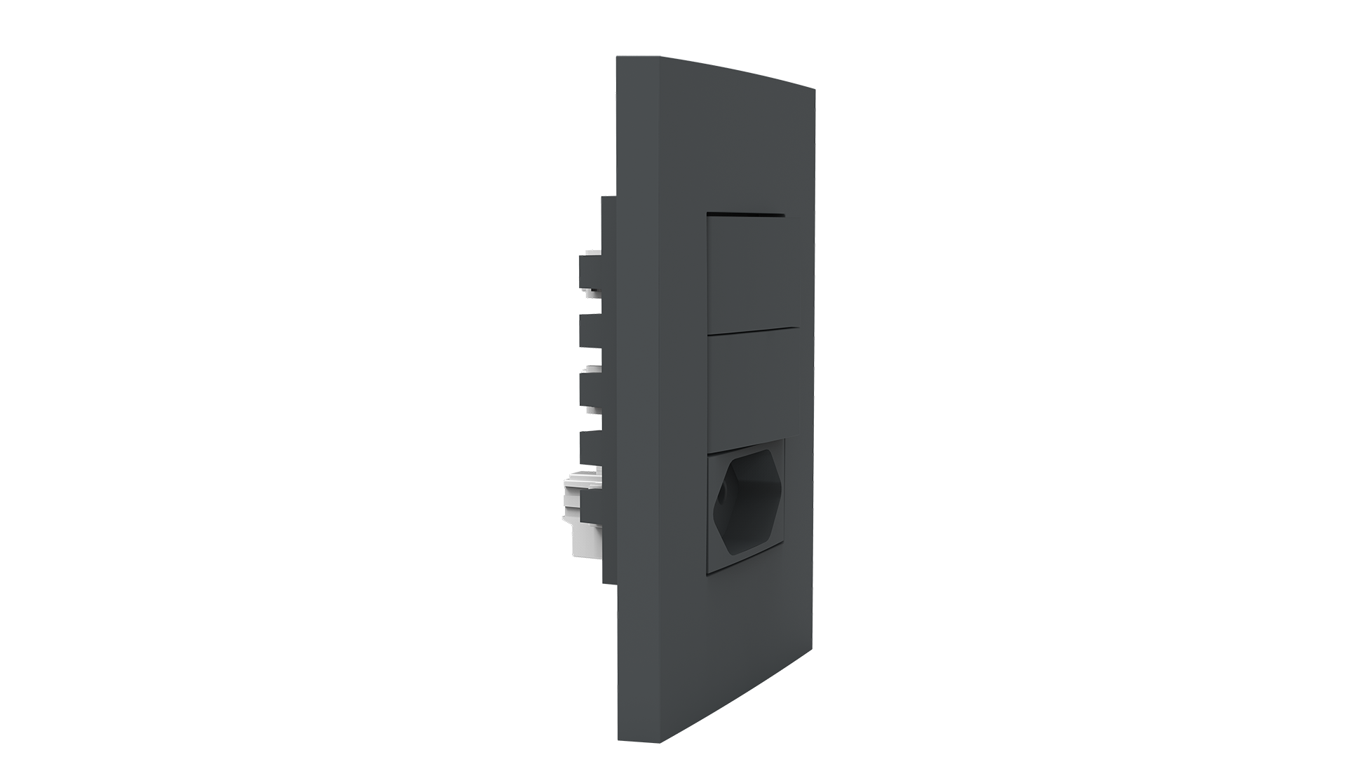 Conjunto interruptor 2 teclas simples 10A + tomada 20A 250v~