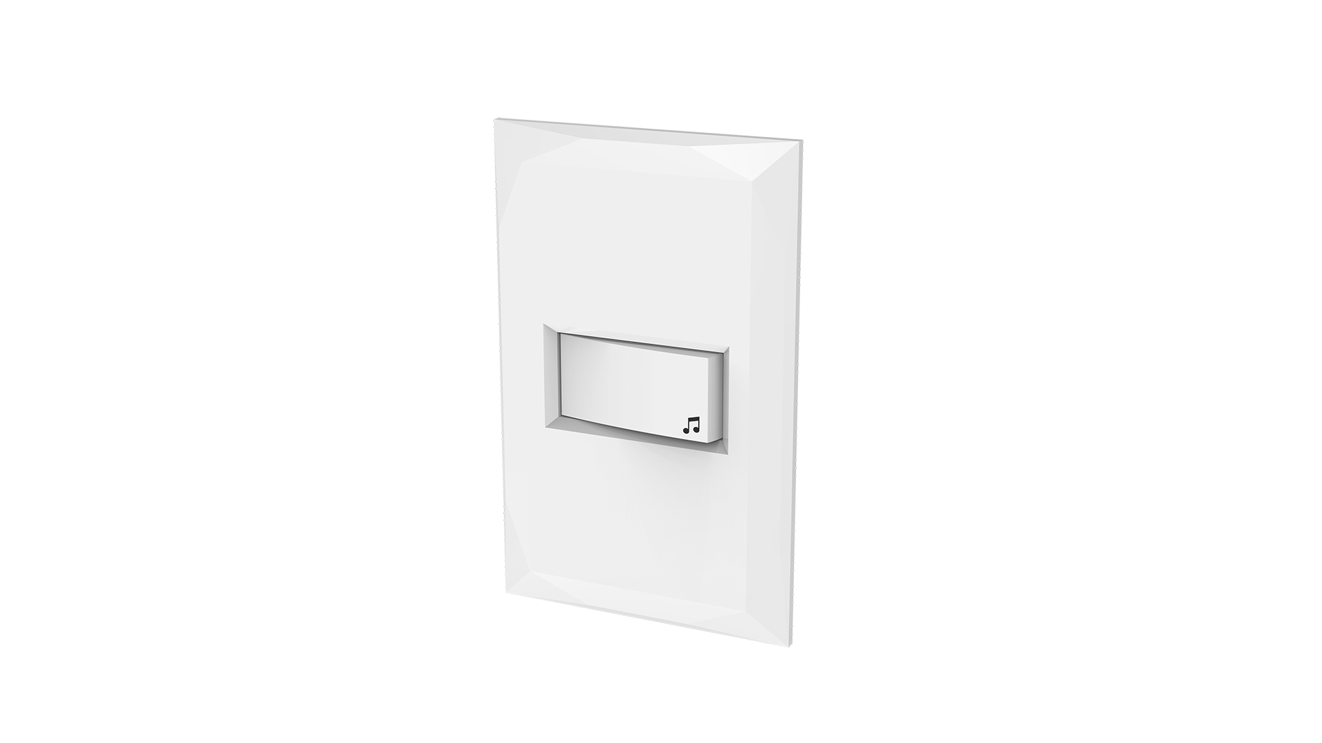 Conjunto interruptor 1 tecla campainha