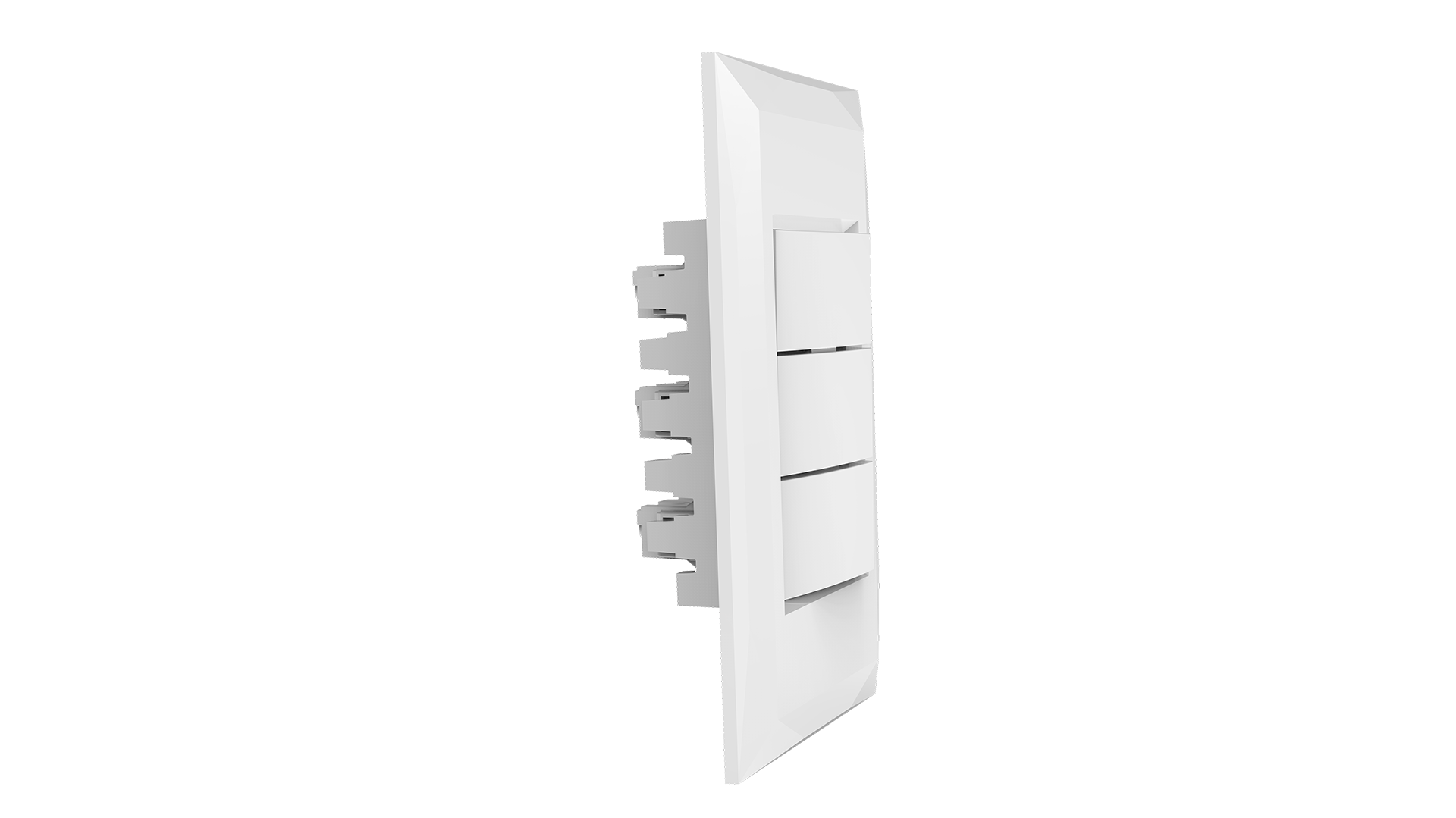 Conjunto interruptor 3 teclas simples