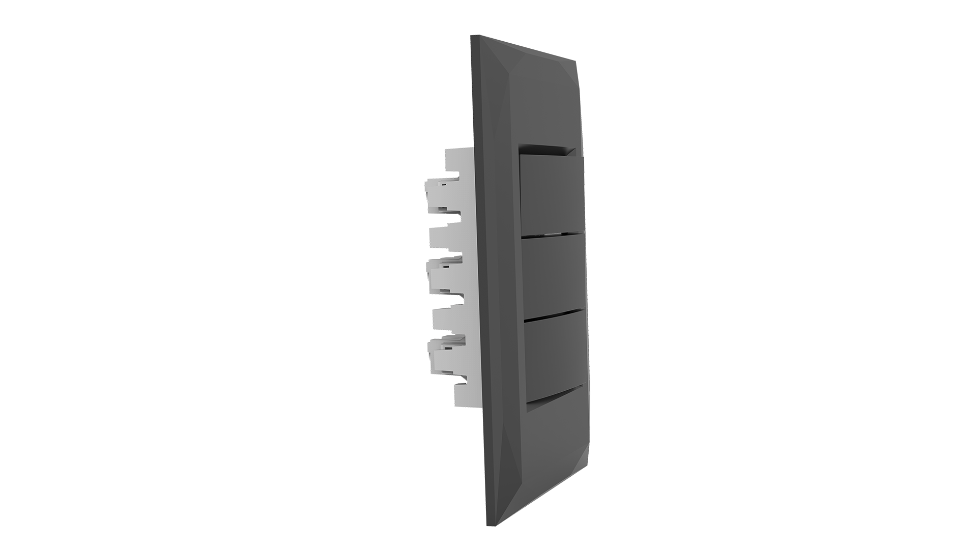 Conjunto interruptor 3 teclas simples