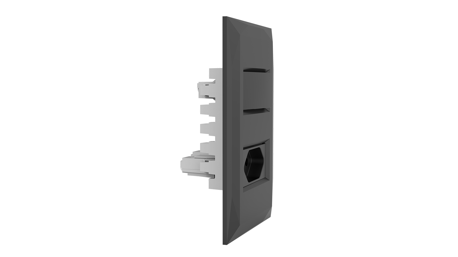 Conjunto interruptor 1 tecla paralela + tomada 10A