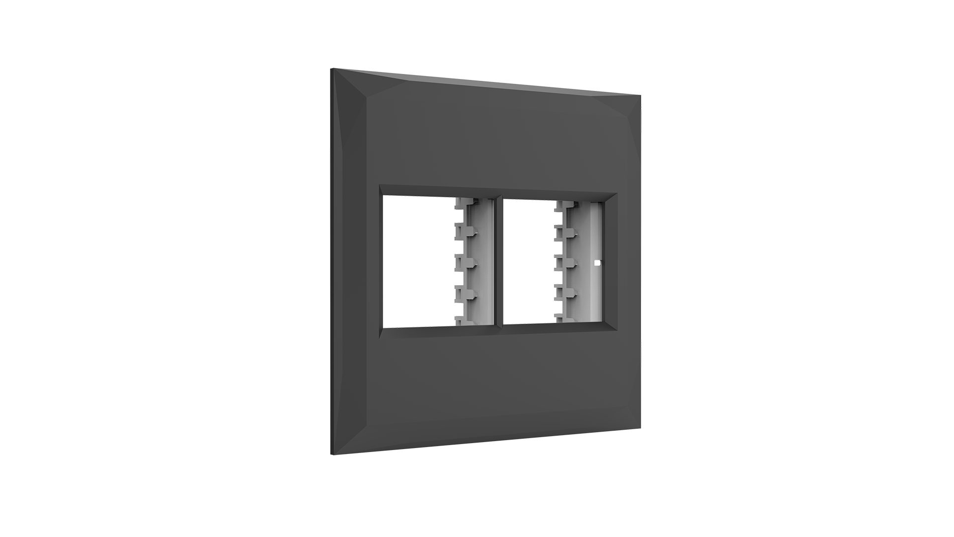 Placa 4x4" 2+2 módulos + suporte