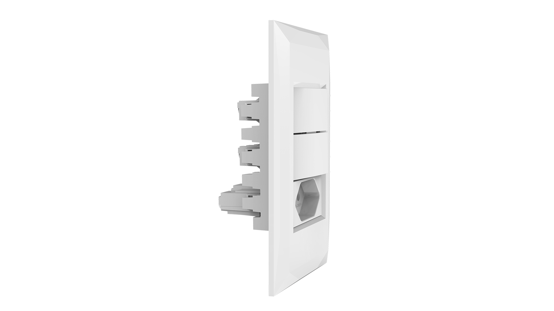 Conjunto interruptor 2 teclas paralelo + tomada 10A