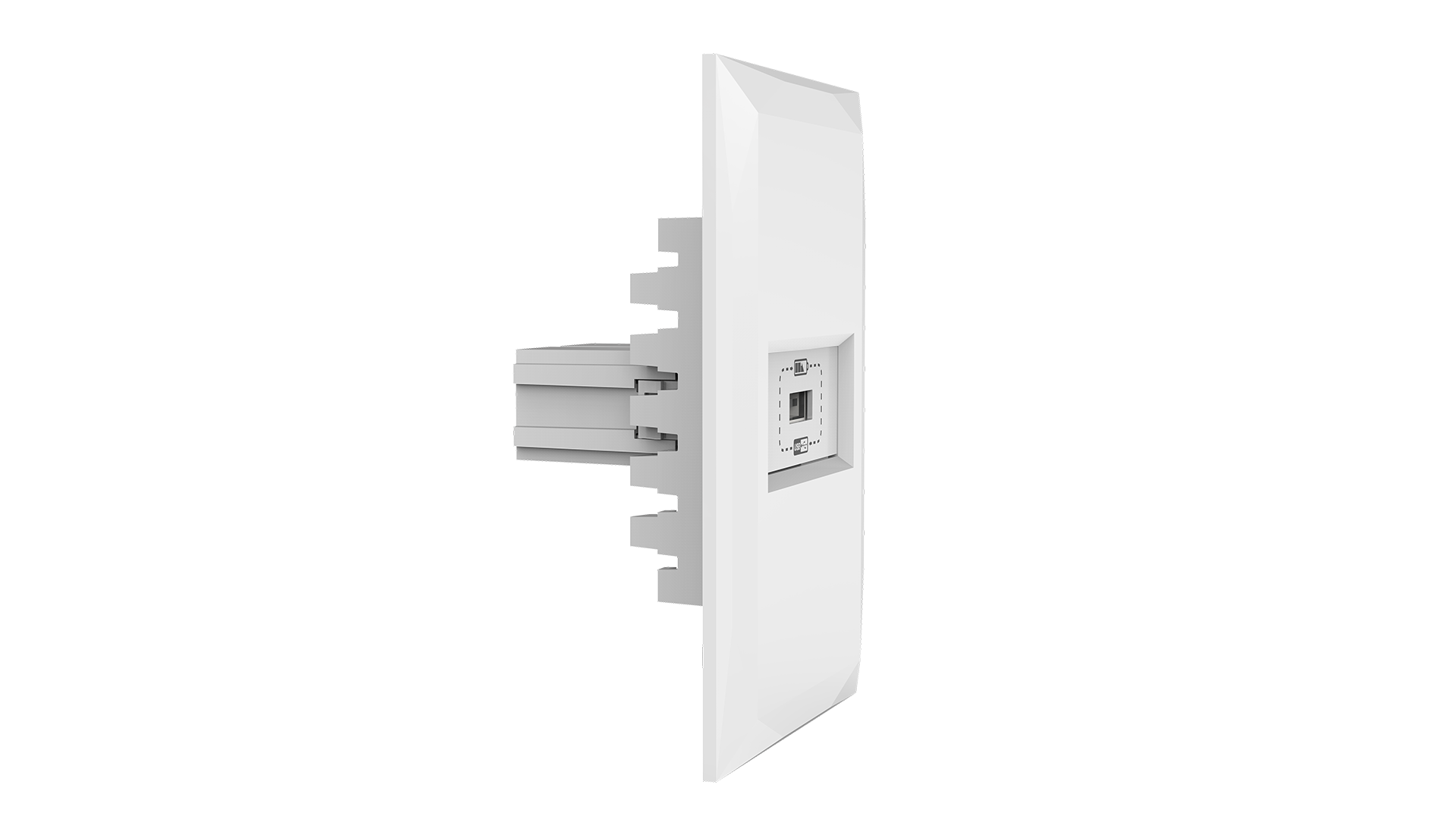 Conjunto tomada recarga USB