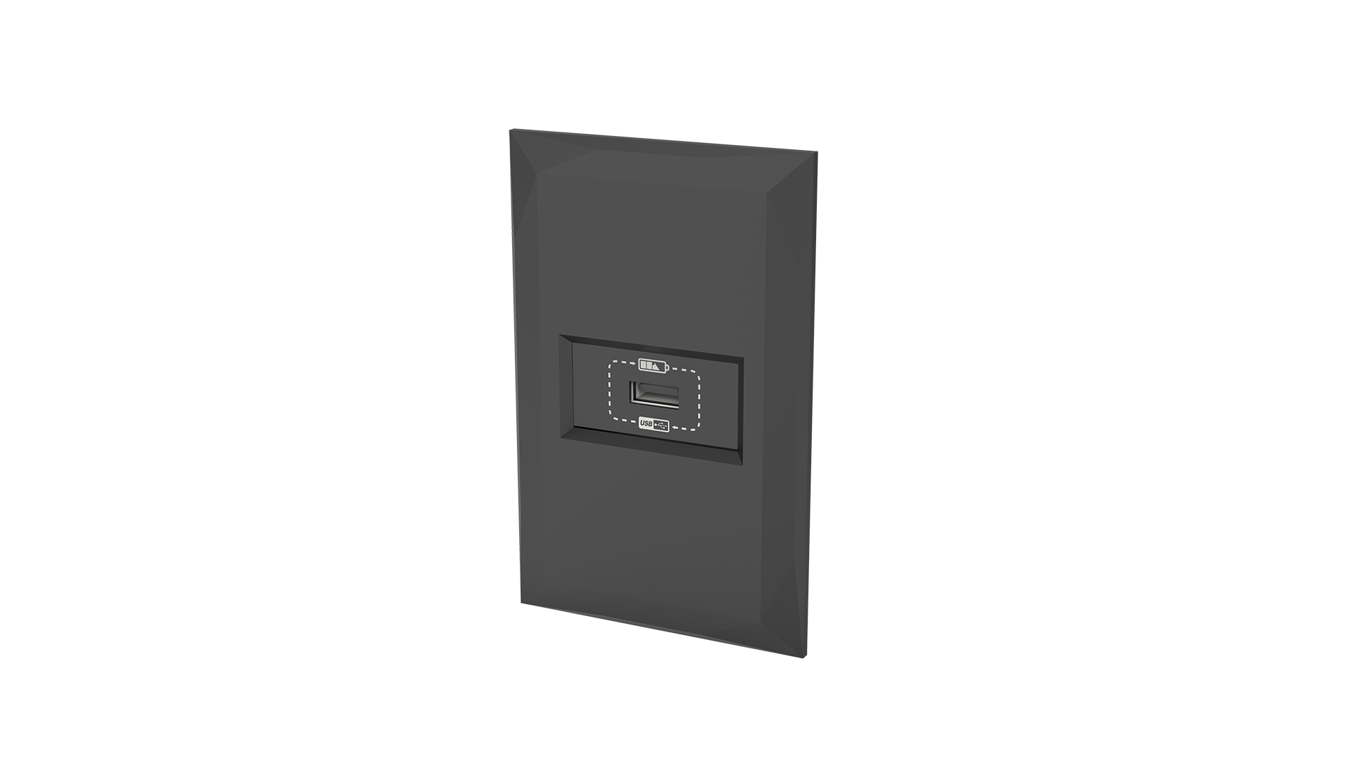 Conjunto tomada recarga USB