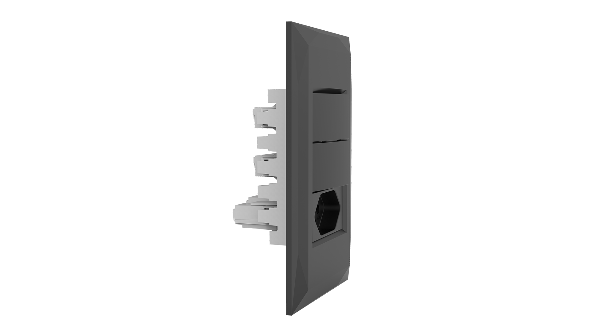 Conjunto interruptor 2 teclas paralelo + tomada 20A