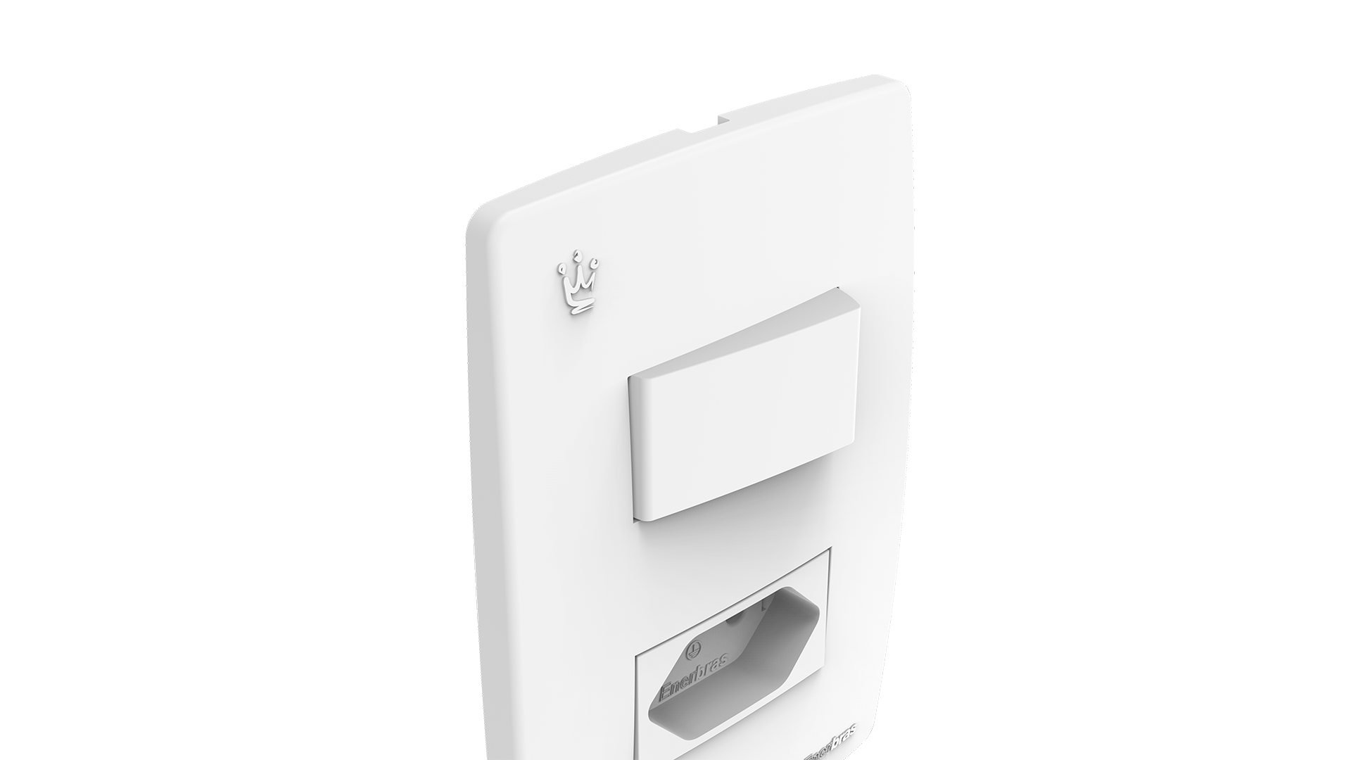 Conjunto interruptor 1 tecla paralelo + tomada 10A
