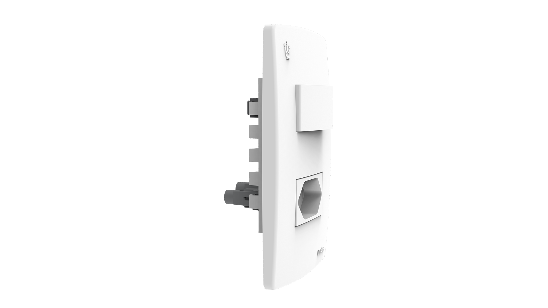 Conjunto interruptor 1 tecla paralelo + tomada 10A