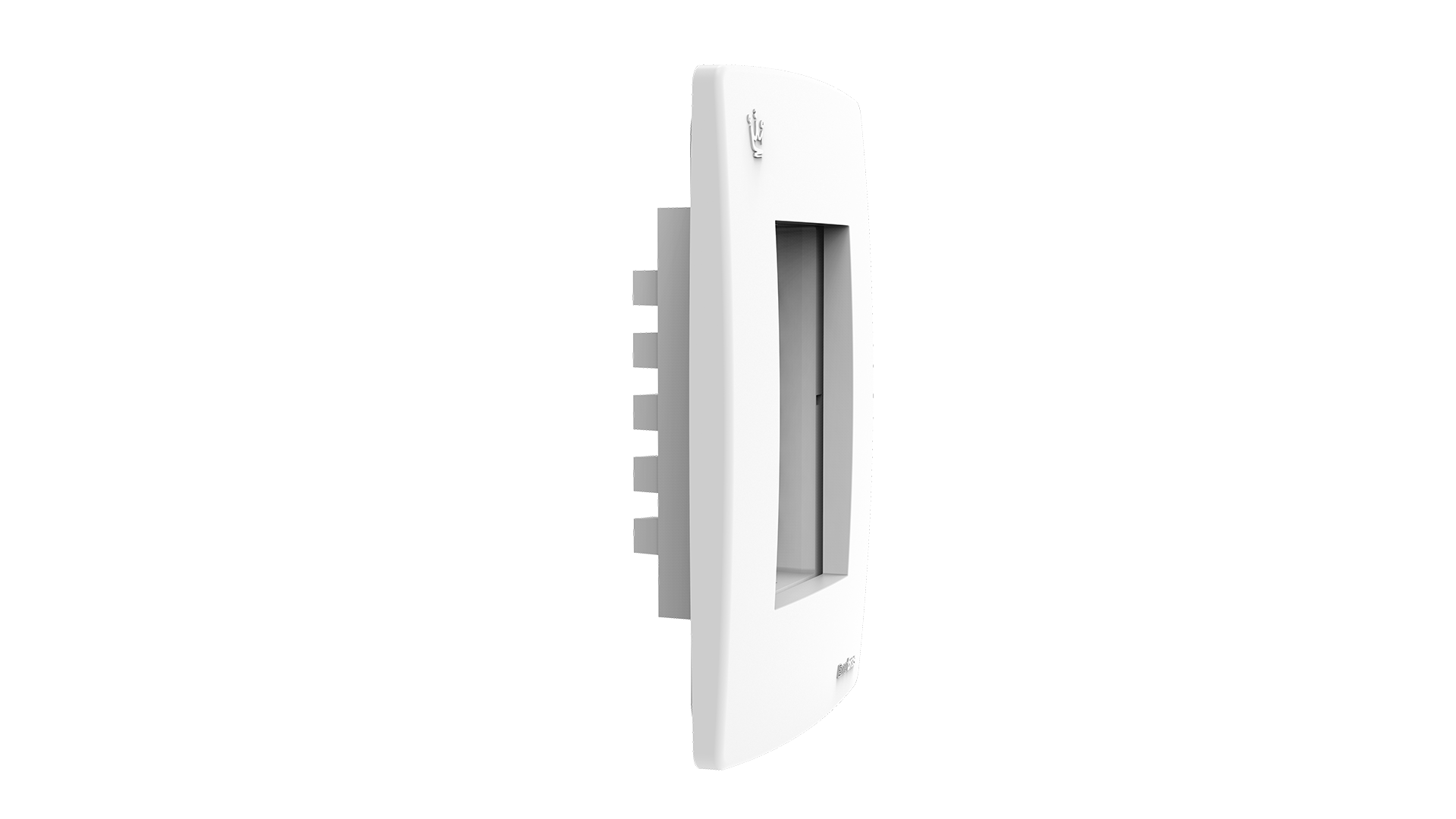 Placa 2x4" 3 módulos + suporte