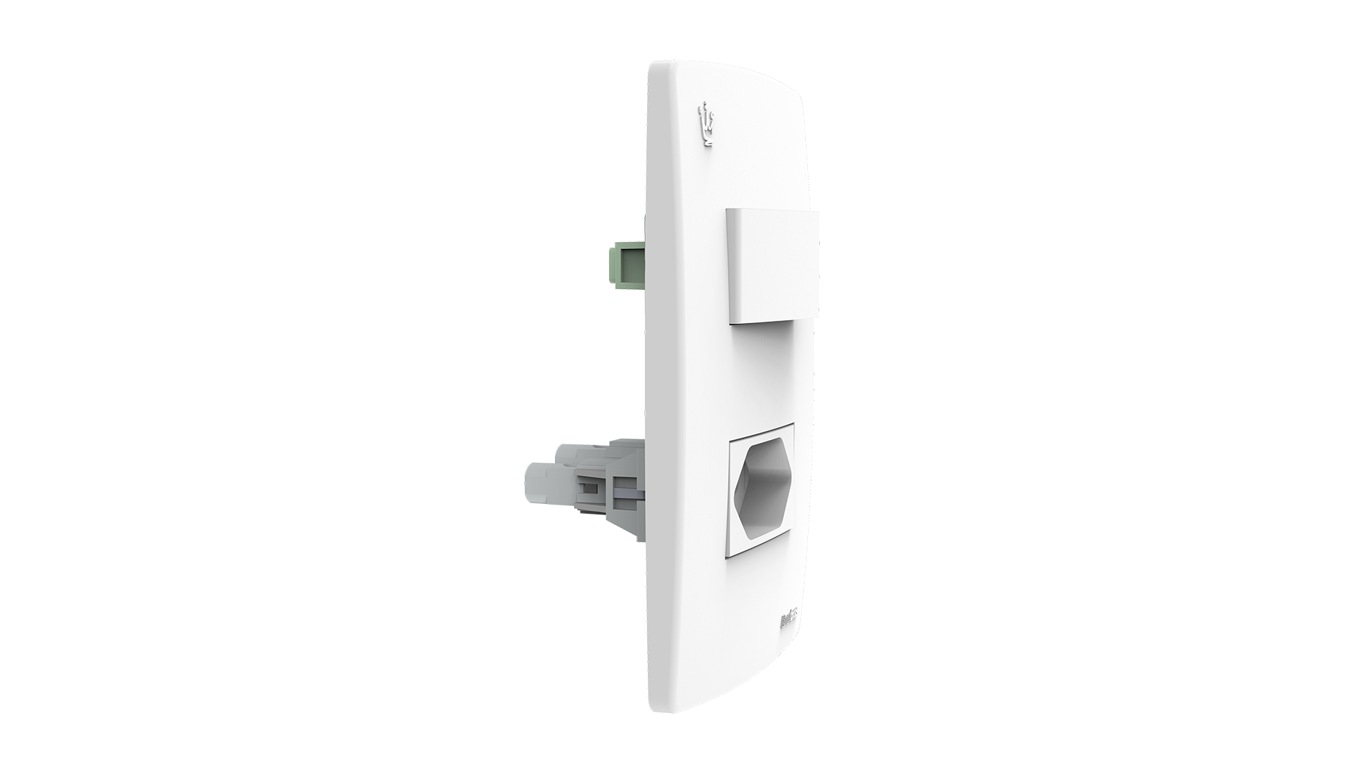Conjunto interruptor 1 tecla simples + tomada 20A